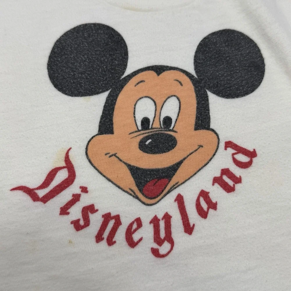 Vintage Mickey Mouse Disneyland Shirt RARE 50s toddler 60s Disney Walt Size 1T